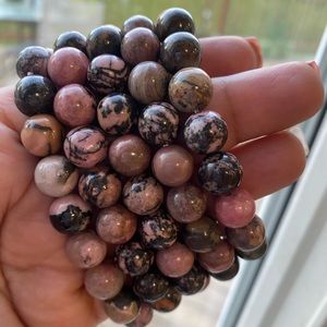 Rhodonite Healing Crystal Bracelets